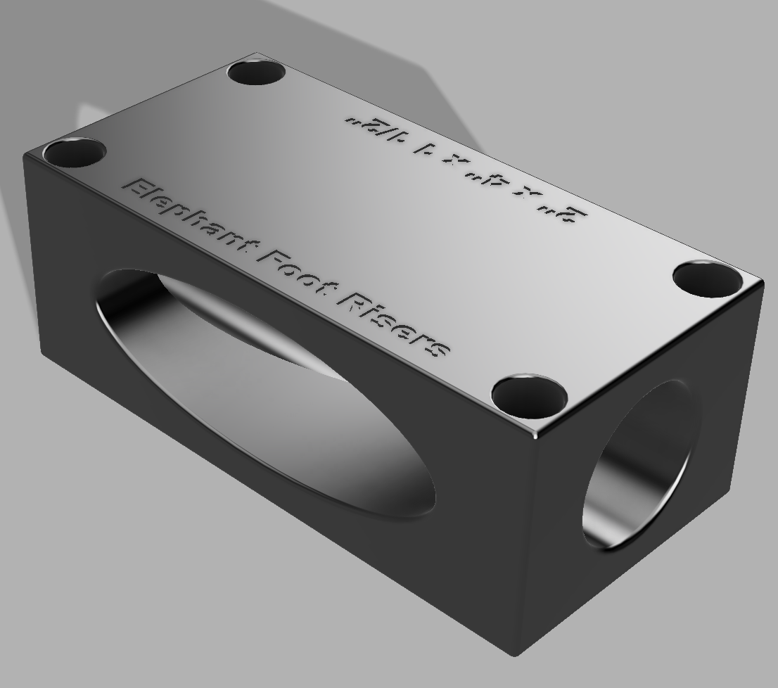 Block Riser 2" x 4"