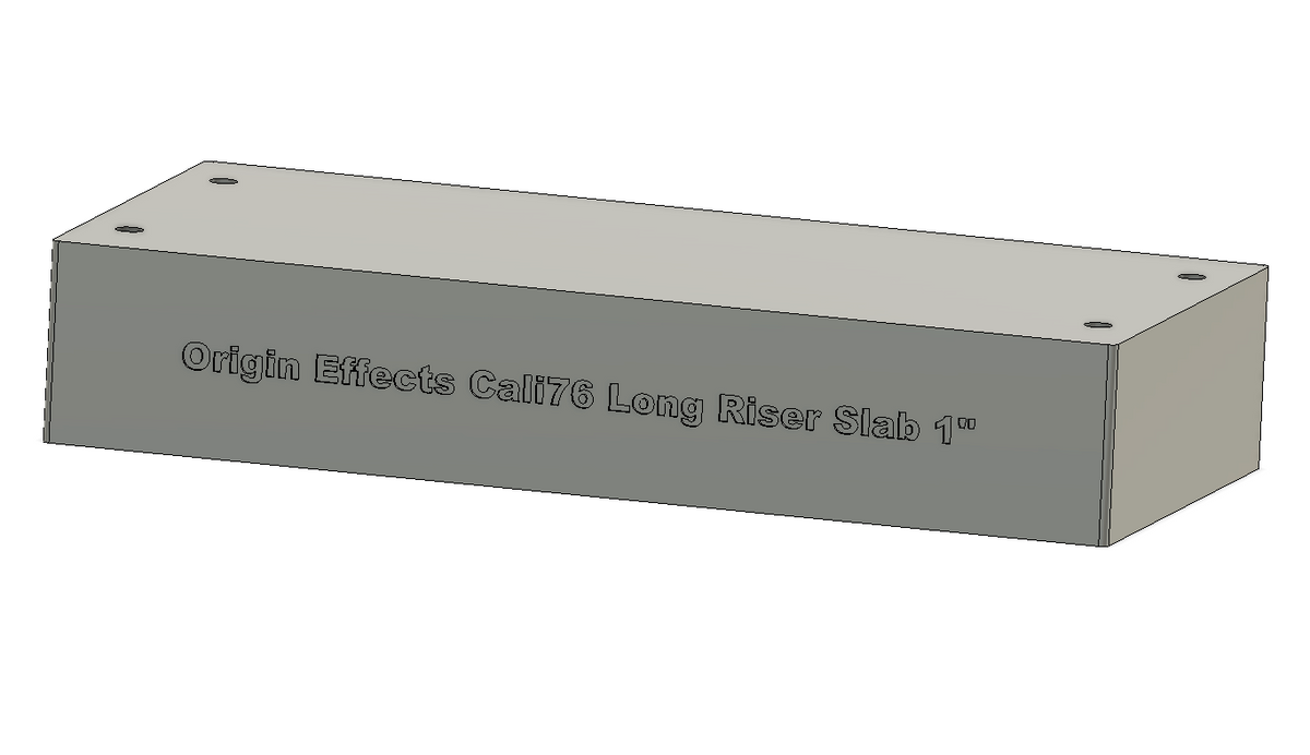 Origin Effects Cali 76 LONGBOY Bottom Plate Slabs