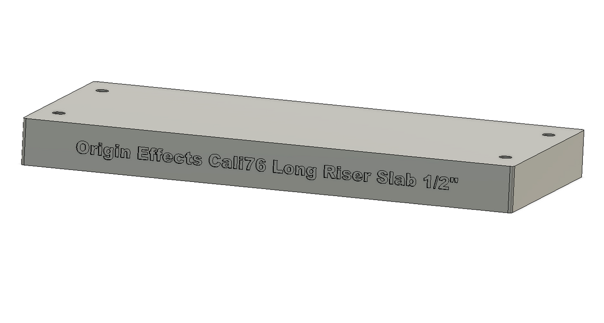 Origin Effects Cali 76 LONGBOY Bottom Plate Slabs