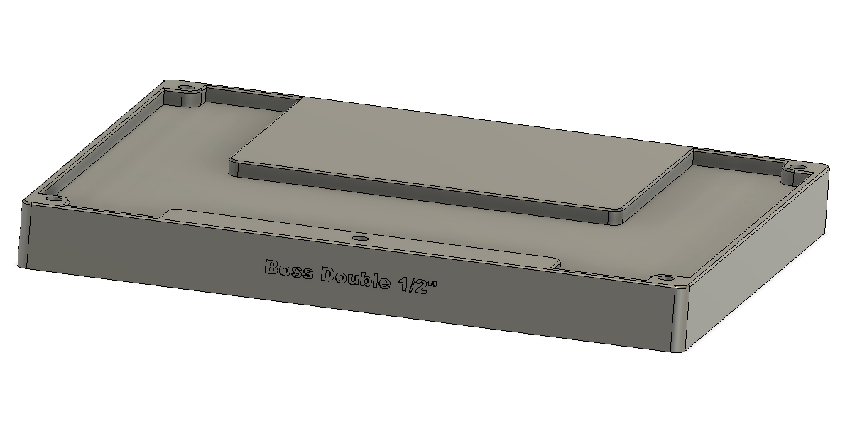 Boss Double Pedal Bottom Plate Slab