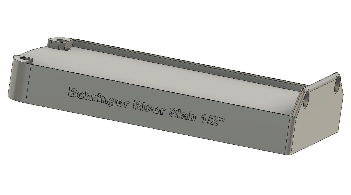 Behringer Bottom Plate Slab and Riser Slabs