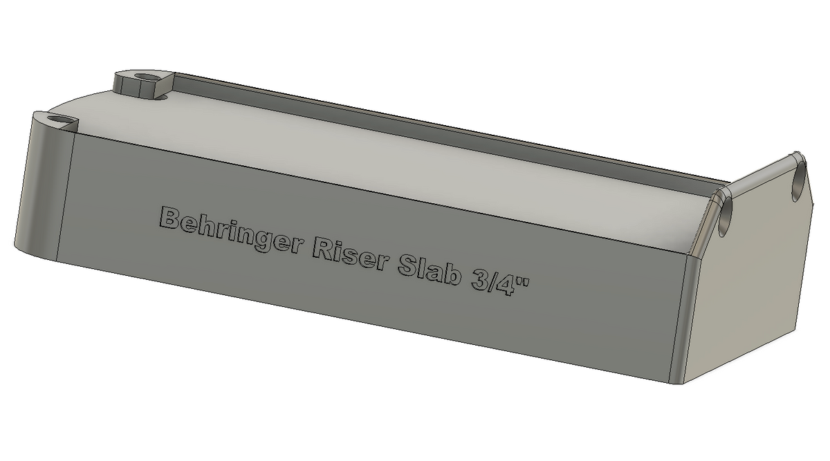 Behringer Bottom Plate Slab and Riser Slabs