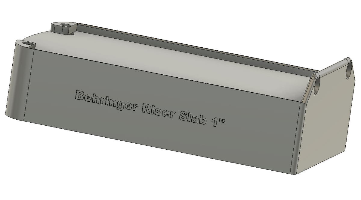 Behringer Bottom Plate Slab and Riser Slabs