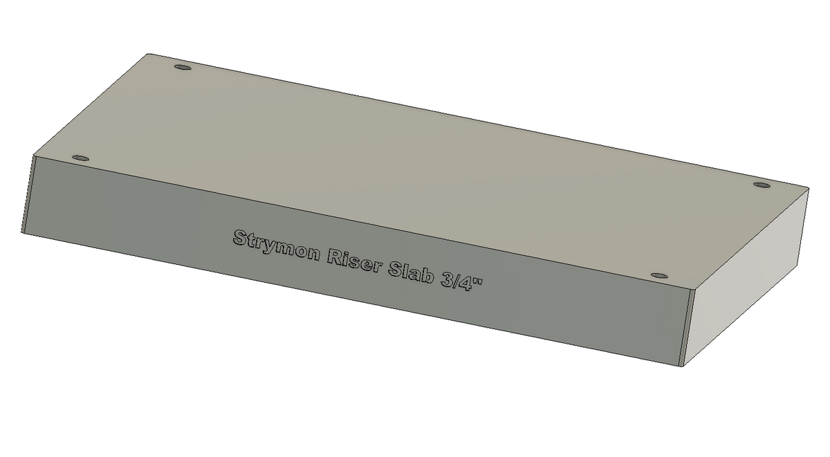 Strymon Big Sky MX, Timeline MX Bottom Plate Slab and Riser Slabs