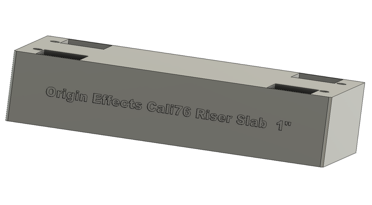 Origin Effects Cali 76 SHORTY Bottom Plate Slabs